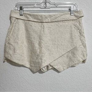 Artizia Talula Berklee Ivory Lace Lined Skort Pockets Size 6